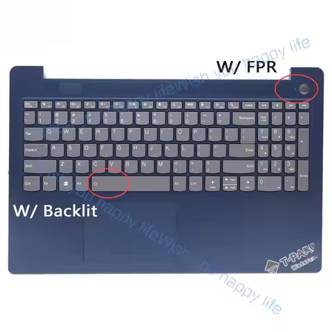 L... 5CB1K95290 For Lenovo IdeaPad Slim 3 15ABR8 Palmrest US Keyboard Backlit W/ FP
