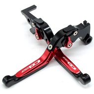 ก้านเบรคคลัชอลูมิเนียมแบบปรับได้สำหรับ Honda CB650F CB 650F 2014-2023คันเบรคพร้อมโลโก้ CB 650 F