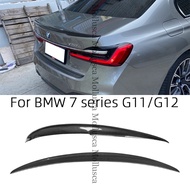 For BMW 7 Series G11/G12 P Style Carbon fiber Rear Spoiler Trunk wing 2015-2023 honeycomb