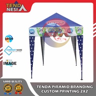 TENDA 2X2M PLAIN PYRAMID TENT SCREEN PRINTING CAFE TENT 2X2 EVENT BAZAR TRADING GAZEBO ETC.