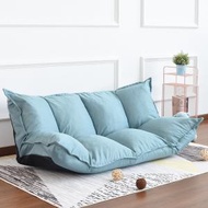 找得 - 簡約日式情侶沙發懶人梳化榻榻米可調節雙人梳化床（淺藍色 不包安裝） 3026