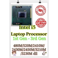 Intel core i5- 450M  480M  520M  2410M  2430M  2450M   3210M  3230M laptop processor good condition 