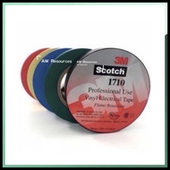 3M Scotch 1710 Vinyl Electrical Tape/ PVC Tape/ Insulation Tape/ Wire Tape Made in Taiwan (Black/Blue/Green/Red/Yellow)