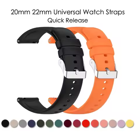 Hot Sell 20MM 22MM Silicone Watch Strap 20/22mm Universal Watchband Wristwatch Band for P22 Smartwat