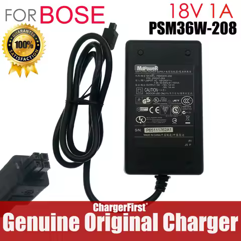 Genuine PSM36W-208 PSM36W-201 18V 1A AC Adapter Charger For Bose Series 1 Lifestyle RoomMate Switchi