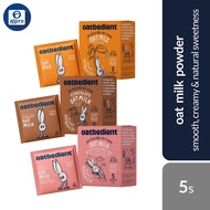 Oatbedient Oat Milk Powder (Oat Milk/ Chocolate/ Oat with Chia Seeds) 5s | Enjoy Cafe Favourites wit