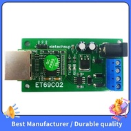 【NEW】ET69C02 Ethernet Network IP RJ45 to RS485 Bus Converter for Modbus RTU Master Slave Client Serv