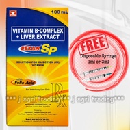 BEXAN SP (100mL) VITAMIN B-COMPLEX + LIVER EXTRACT -Free 1mL or 3mL disposable syringe