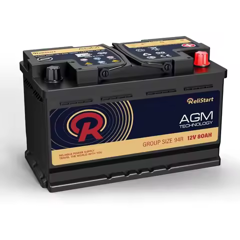 AGM Battery BCI Group 94R Car Battery 12V 80AH H7 Size 94R Automotive Battery 12V Start-Stop AGM Car