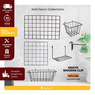 Wall Grid Set - Hijang 52 X 35 ( Persegi Panjang ) - Hijang 35 X 35 (