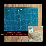 PERAMBUT KOLAM / TASIK / MUARA / 2 MATA KAIL Y saiz 40lbs #20soi