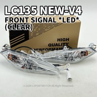 YAMAHA LC135 NEW-V4 FRONT SIGNAL R/L *LED* (CLEAR) LC 135 V2 V3 V4 SIGNAL LAMPU DEPAN