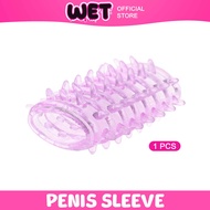 [ SPIKE SLEEVE ] WET STORE Crystal Spike Dotted Silicone Pe.nis Sleeve Extender Condom Kondom Berdur