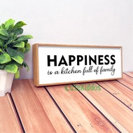 Kitchen Wall Decoration Wall Decor Quotes Sign Happiness Is Kitchen Full Of Family
