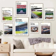 Canvas Paintings World Famous Football Stadium Camp Nou Bernabeu Etihad Stadium Old Trafford Stadium