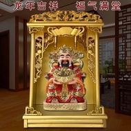 New Style Shrine Wall Hanging Cabinet Buddha Altar Golden Double Dragon Guan Gong Ancestor Altar Hom