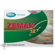 Mega Zemax SX 30 Capsules Package Size 30 Tablets Mbp Complex Snack 950 Mg.