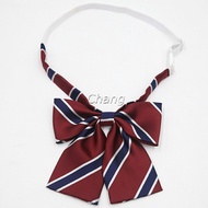 Chang เนคไทแฟชั่นสำเร็จรูป โบว์นักเรียนญี่ปุ่น JK ปรับขนาดได้ bowknot