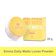 (LOOSE POWDER) EMINA DAILY MATTE LOOSE POWDER 20g - Emina daily matte loose powder loose powder Orig