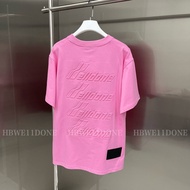 เสื้อยืดคอกลมแขนสั้นพิมพ์ลายโลโก้ WE11DONE TRACK ทรงหลวม ผ้าฝ้ายแท้ สำหรับทั้งชายและหญิง ฤดูร้อนปี 2
