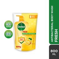 DETTOL Body Wash Refill Fresh Yuzu Citrus 800ml