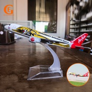 Air Asia Tiger A320 Aircraft Model Asian Tiger Metal Airbus 320 Diecast Airplane Plane Toy Aviation 