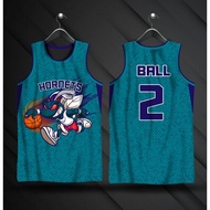 BALL #2 Charlotte Hornets Jersey | Full Sublimation Jersey | LaMelo Ball NBA Jersey