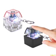 Lidu11 1PC Mechanical Keyboard Clicks Toy With Colorful LED Lights Switches Tester For Desk Decorati