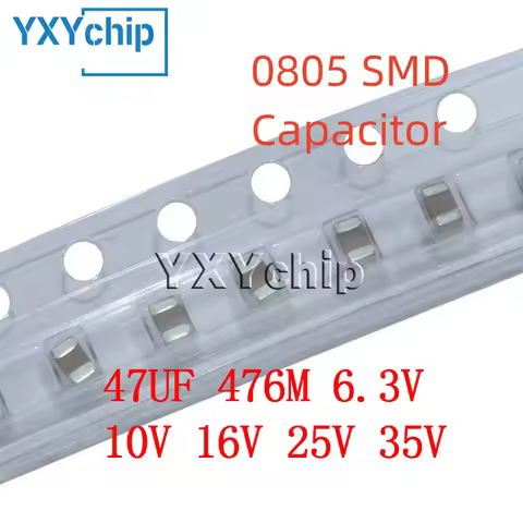 20PCS 0805 47UF 476M 6.3V 10V 16V 25V 35V X7R X5R 20% SMD Chip Multilayer Ceramic Capacitor
