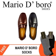 Mario D' Boro Mens Casula Loafers MX 24396 Black/Dark Brown C48