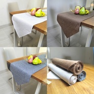 Table Runner Aesthetic Long Table Cloth Premium Japanese Canvas Fabric Tassel Tassel Elegant Nordic 