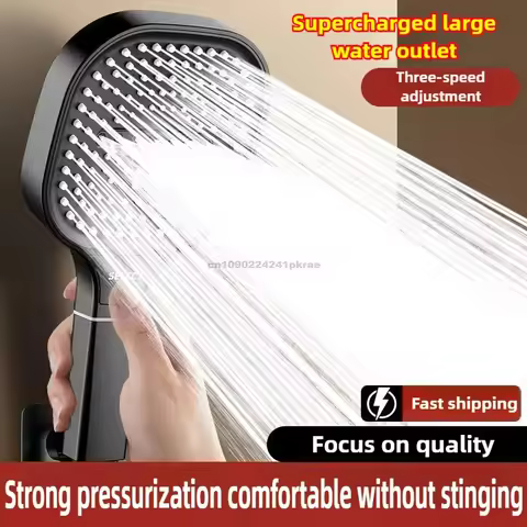 High Pressure Shower Head 3 Modes Adjustable Filter Shower Head Set New Bathroom Shower Head Accesso