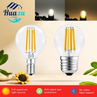 Huazu Retro Edison E27 E14 Dimmable LED Filament Bulb Lamp Bulb G45 4W 6W Glass Bulb Vintage Candle 