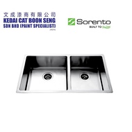 SORENTO SRTKS6030 Undermount Stainless Steel 304 Kitchen Sink Double Bowl Combo Set c/w Kitchen Fauc