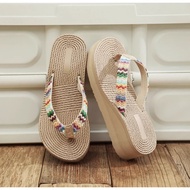 Women's flip-flops with 5-inch high wedge sole, new fashion, light and comfortable, DN58