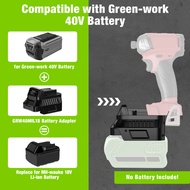Battery Adapter GRW40MIL18 for Greenworks 40V Battery Convert To Work for Milwaukee 18V Cordless Pow