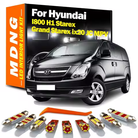 MDNG Canbus LED Interior Map Dome Trunk Light Kit For Hyundai I800 H1 Starex Grand Starex ix20 JC MP