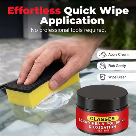 Car Windshield Scratch Repair Wax Eyeglass Scratch Repair Wax Lens Polishing Agent Paint Surface Win