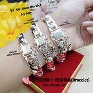 Rantai tangan Dunhil Perak 925 sesuai untuk lelaki@925纯银单卜男装手链👉925 silver bangle for men