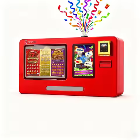 Custom 24/7 Lottery Vending Machine with Touchscreen - Supports Credit Card/coin/cash, SDK Managemen