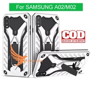 CASE HP SAMSUNG GALAXY A02/M02 casing standing robot hard case NEW cover