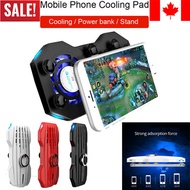 Mobile Phone Cooler Cooling Fan Stand Holder Power Bank Gamepad For Cell Phones