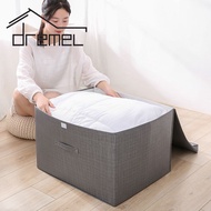 DREMEL Foldable Extra Large Capacity Non-Woven Storage Clothes Toy Box Kotak Simpanan (60CM x 50CM x