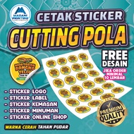 [FREE DESAIN] A3+ PRINT & CUTTING I KISS CUT I Cutting Pola I Cetak Stiker Label I Kemasan I Logo I 