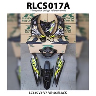 Yamaha LC135 V4 V5 V6 V7 VR46 VR 46 VR-46 Cover Set Sticker Tanam Rapido New Aksesori Accessory