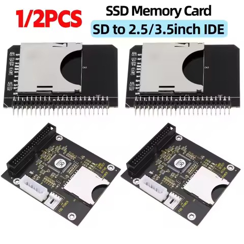 SSD Memory Card 44Pins SD To 2.5 Inch IDE 44Pins SSD Converter Card SD To 3.5 Inch IDE Memory Expans