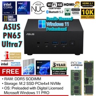 ASUS NUC PN65 U7 L10 Intel Core Ultra7-155H 4.8GHz 16-Cores Mini PC / ExpertCenter + Windows 11 PRO