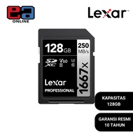 Lexar Professional SDXC 1667x V60 UHS-II Up To 250MB/s - 128GB SD Card