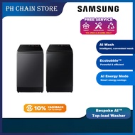 (NEW MODEL) SAMSUNG 13KG - 15KG BESPOKE AI™ TOP-LOAD INVERTER WASHER | WA80F13S5BFQ WA80F13S5CFQ WA8