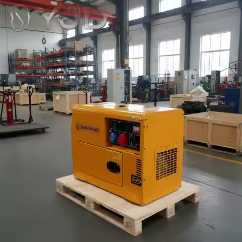 Binshi Power Small Portable Silent Diesel Generator Set 5KW 6KW 8KW 9KW Electric Genset for Home